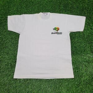 Vintage Brain Waves Sportswear Shirt Medium 20x26 White